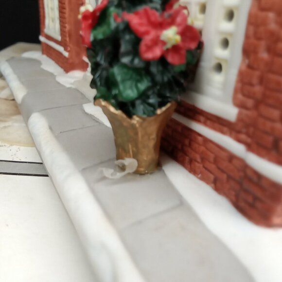 Vintage Christmas Luminary With Box The Library Norman Rockwell Hawthorne 1990s - Picture 7 of 16